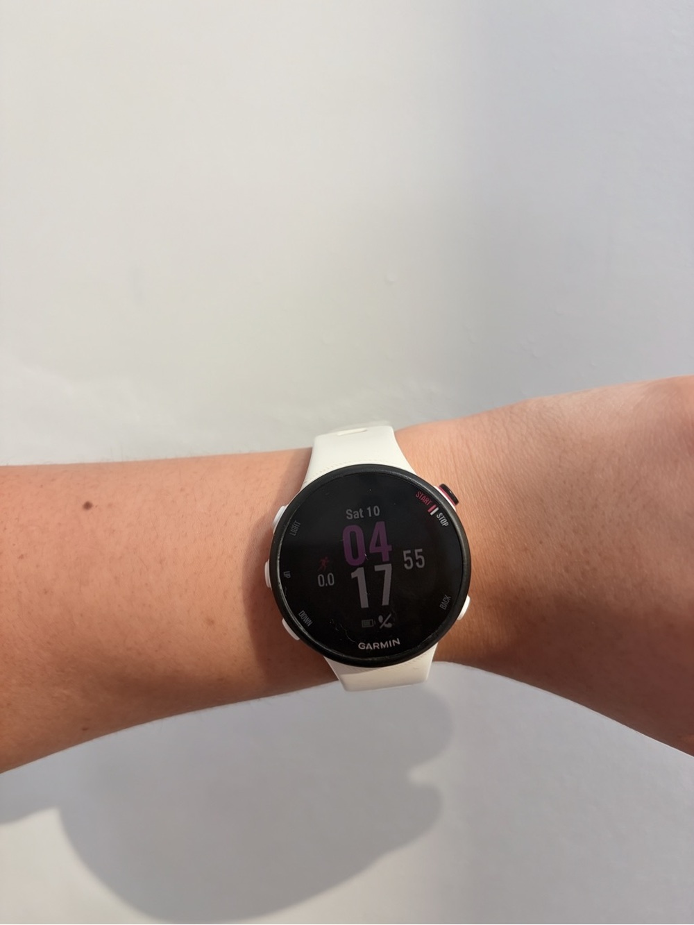 Garmin Forerunner 45S GPS Running Smartwatch - White 39mm